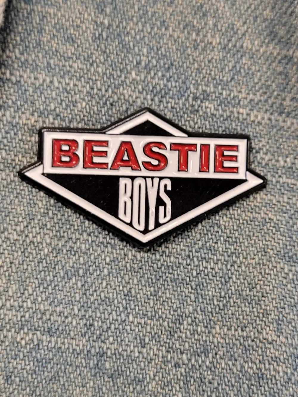 Beastie Boys Enamel Pin - Black & Red Logo Lapel Pin